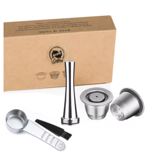 שתי קפסולות תואמות נספרסו + משקולת דחיסה